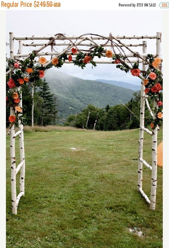 ON SALE Chuppa / wedding arch / Arbor / Birch Poles | Wedding .