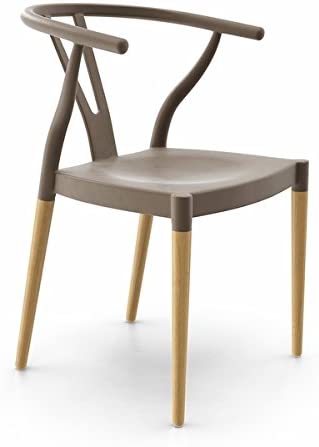 Amazon.com - Wishbone Style Dining Chair, Set of 2, Gray - Chai